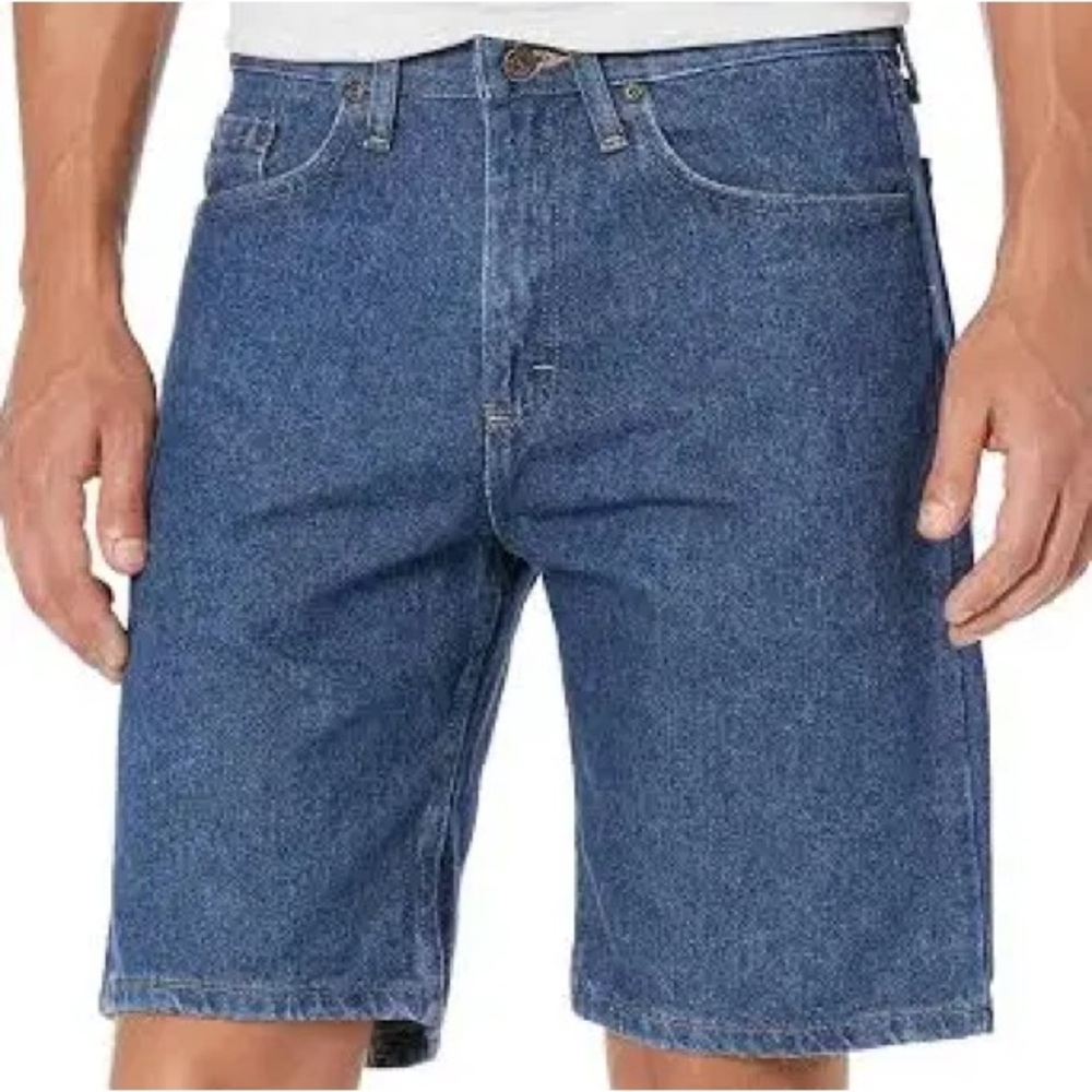 Wrangler Relaxed Fit Jean Shorts Originals Medium Dark Denim Big Mens Size 42